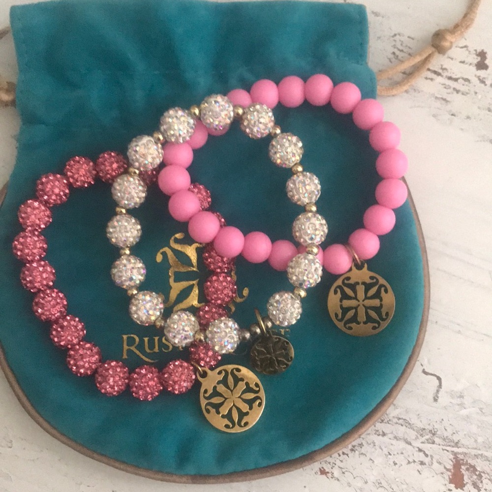 Set of 3 Rustic Cuff Braccelets